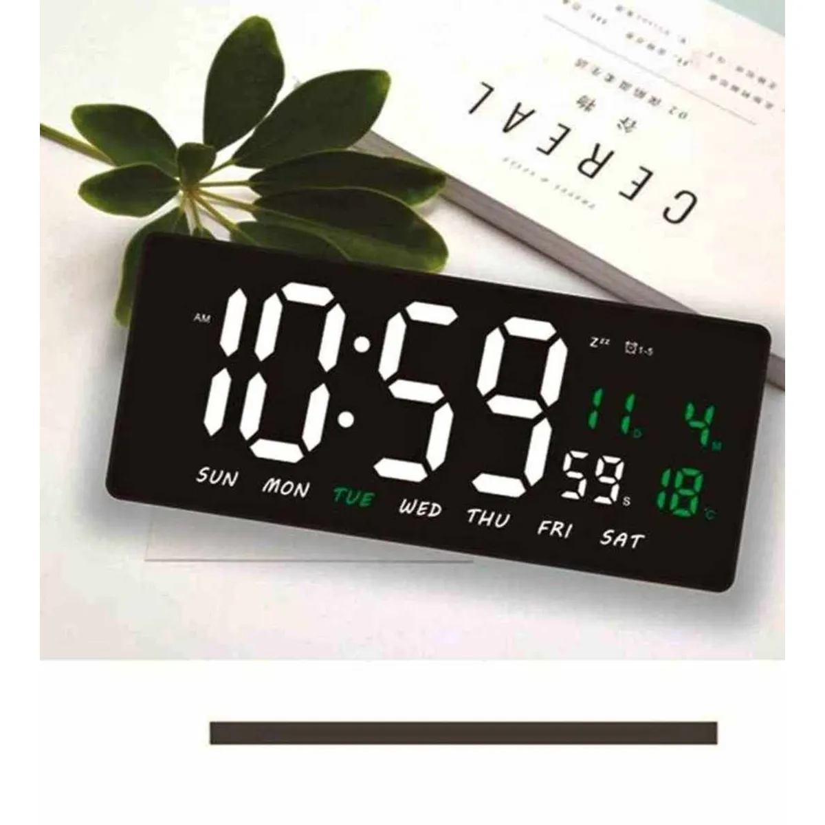 GENERICO - Reloj Digital LED de Pared con Calendario Fecha Temperatura