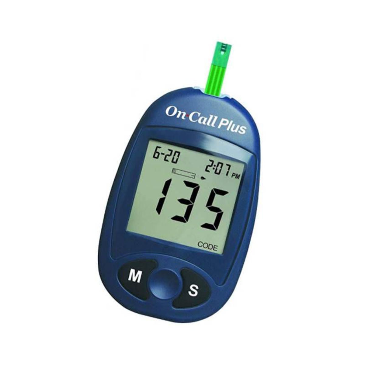 ON CALL - GLUCOMETRO ON CALL PLUS +25 TIRAS + 100 LANCETAS