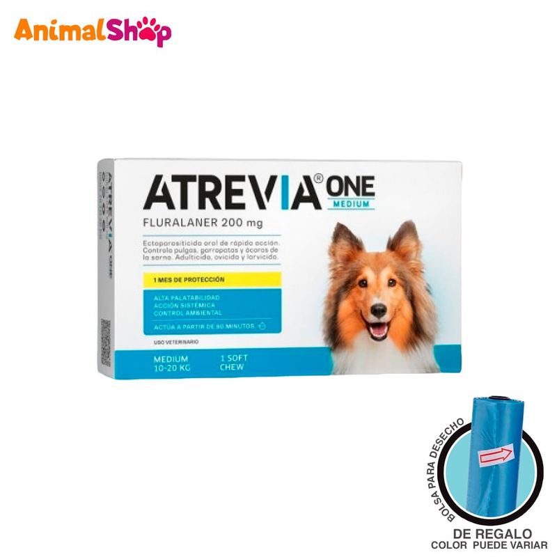 ATREVIA - Antipulgas Atrevia One Medium 200Mg X 1 Tab - 10 A 20Kg