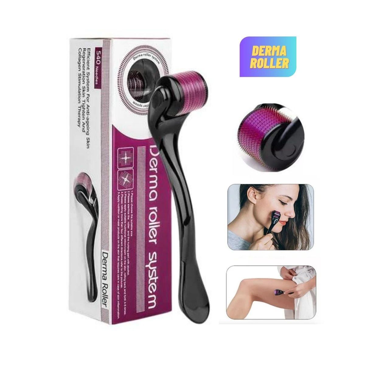 ROHS - Rodillo  Derma Roller  para la Piel Barba y Cabello 05mm