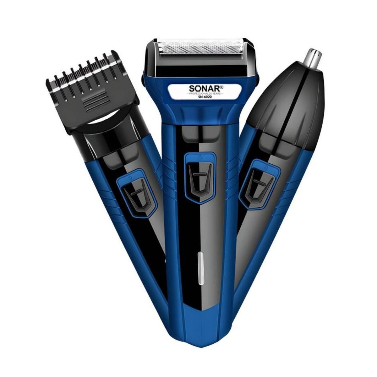 SONAR - Máquina de Afeitar Inalámbrica 3 en 1 para Nariz Barba y Cabello