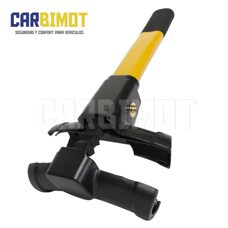 GENERICO - SEGURO BLOQUEO TRABA TIMON VOLANTE PEDAL ANTIRROBO DE AUTO