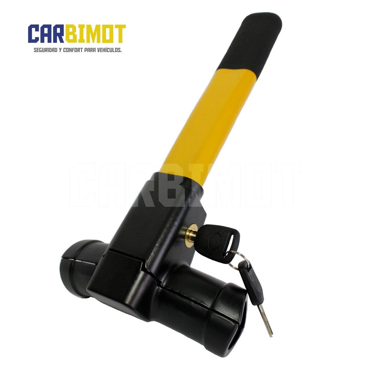 GENERICO - SEGURO BLOQUEO TRABA TIMON VOLANTE PEDAL ANTIRROBO DE AUTO