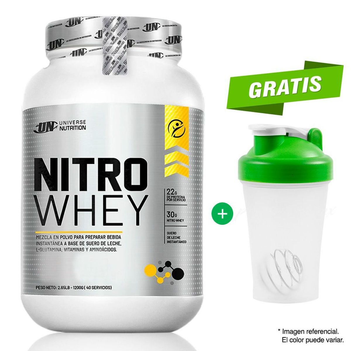 UNIVERSE NUTRITION - PROTEÍNA NITRO WHEY 1.1 KG UNIVERSE NUTRITION VAINILLA