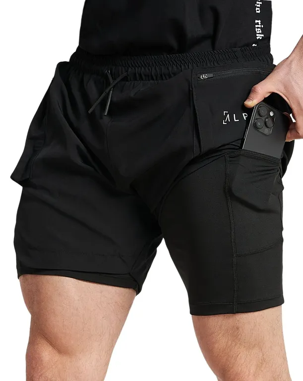 &quot;Short deportivo Hombre - Short gym con licras - Ropa deportiva hombre&quot;