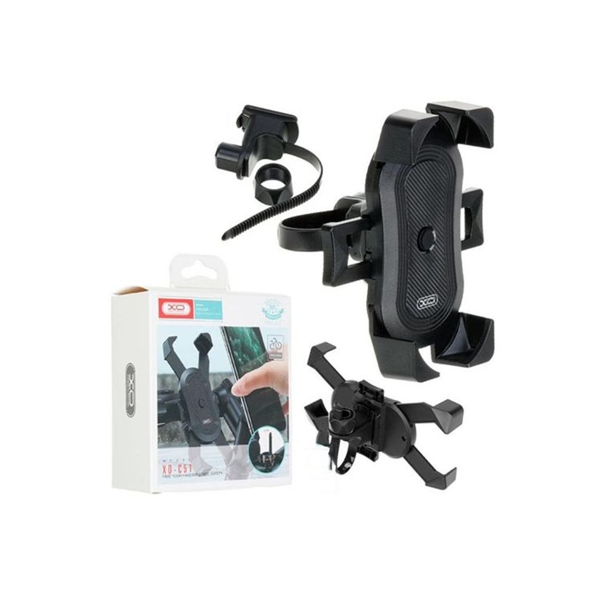 XO - Soporte De Celular Para Bicicleta XO-C51 Negro