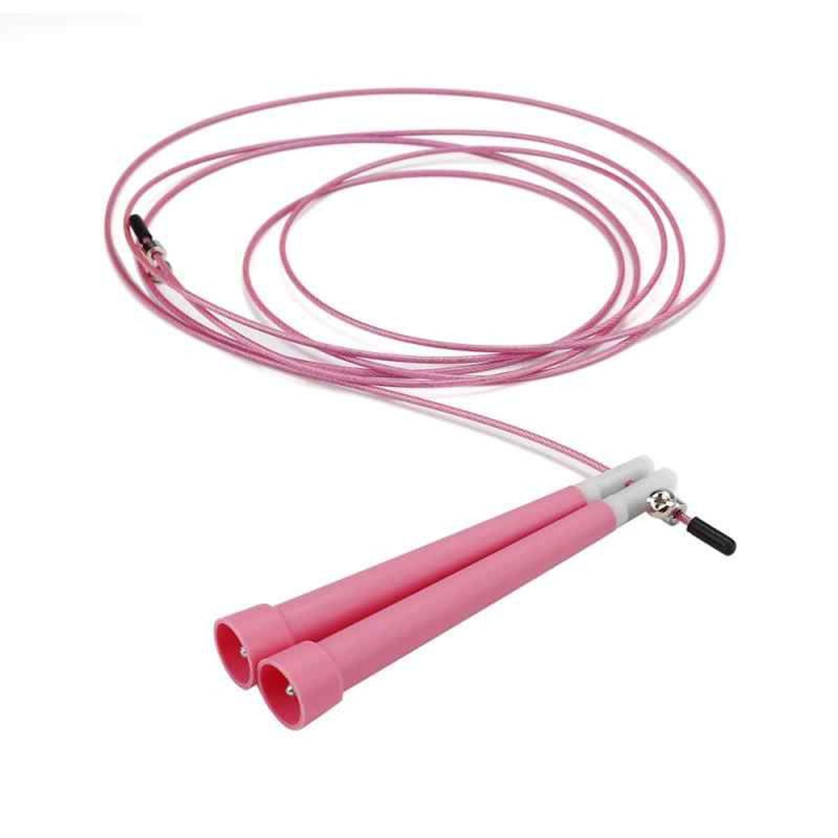 GENERICO - Soga de Saltar de Acero velocidad Speed Jump Rope Rosado