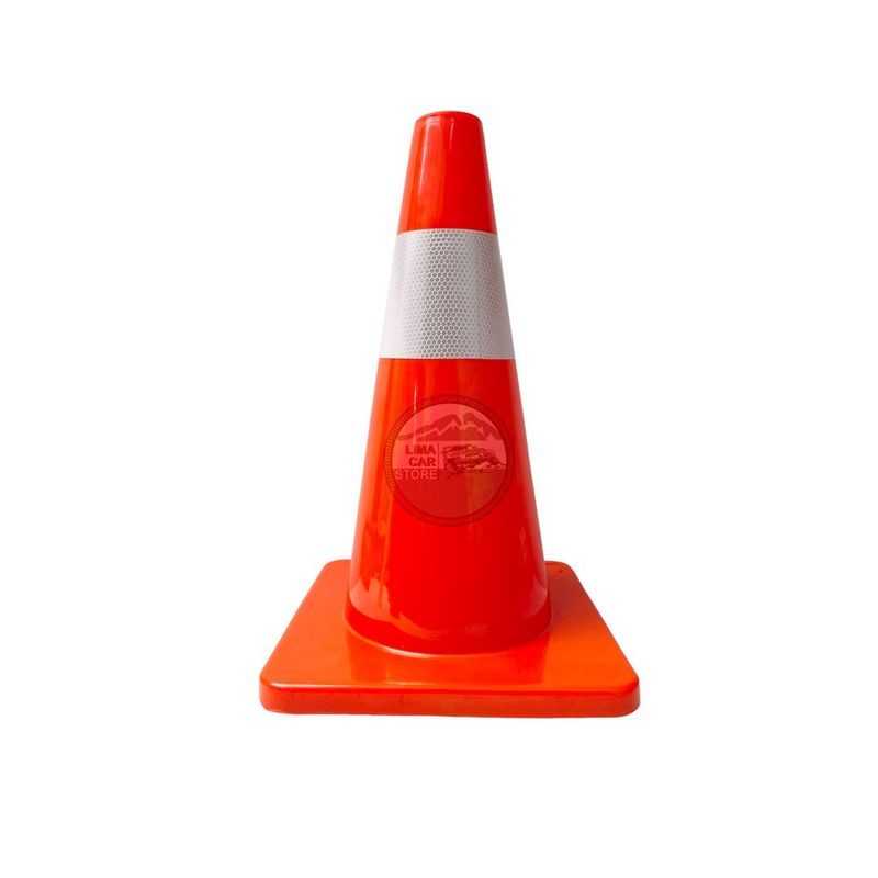 GENERICO - Cono De Emergencia 45 Cm Seguridad Vial Cinta Reflectiva Pvc