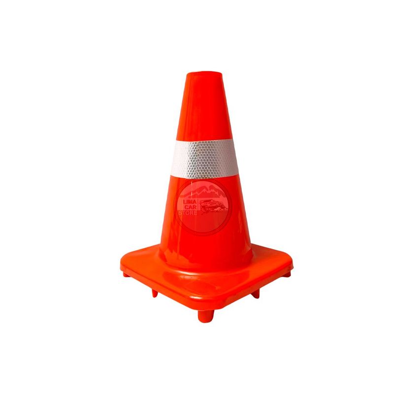 GENERICO - Cono De Emergencia 30cm Seguridad Vial Cinta Reflectiva Pvc