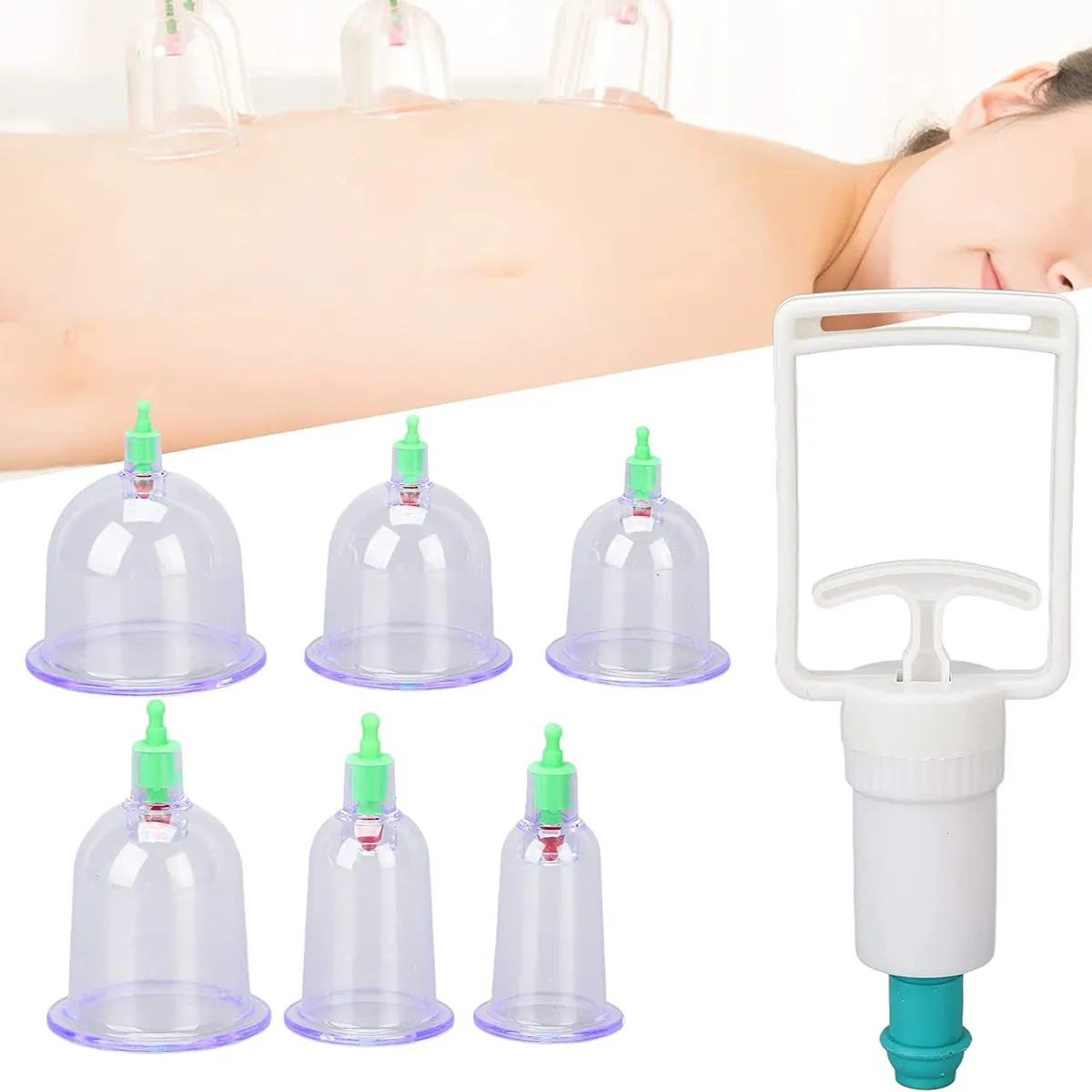 GENERICO - Ventosas Chinas 6pcs Vacumterapia Acupuntura