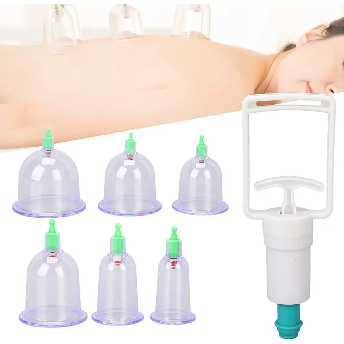 GENERICO - Ventosas Chinas 6pcs Vacumterapia Acupuntura