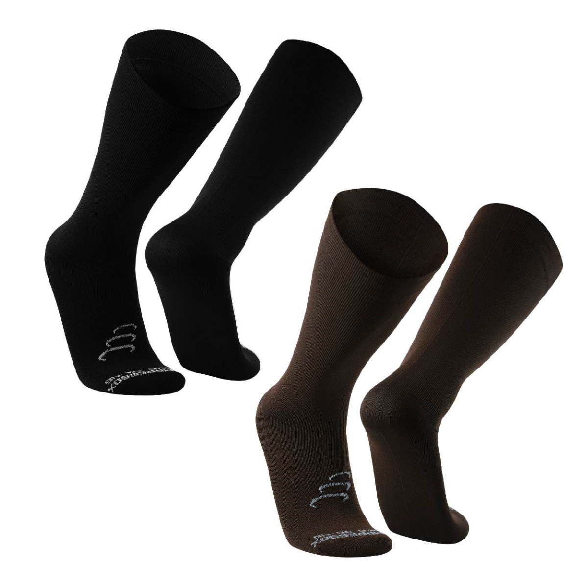 SILVERA NANOTECH - Medias varices de compresión 15-20 mmHg algodon pima viajes embarazo.-