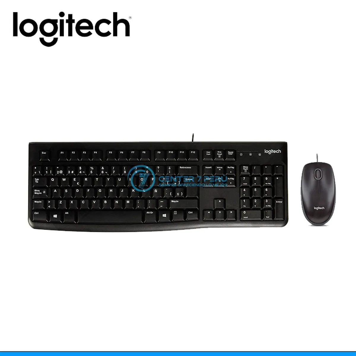 LOGITECH - TECLADO LOGITECH  MOUSE MK120 USB SP BLACK