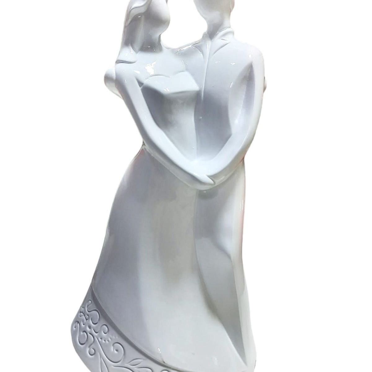 PERU - Adorno, Decorativo pareja de enamorados o de novios de 32 cm blanco