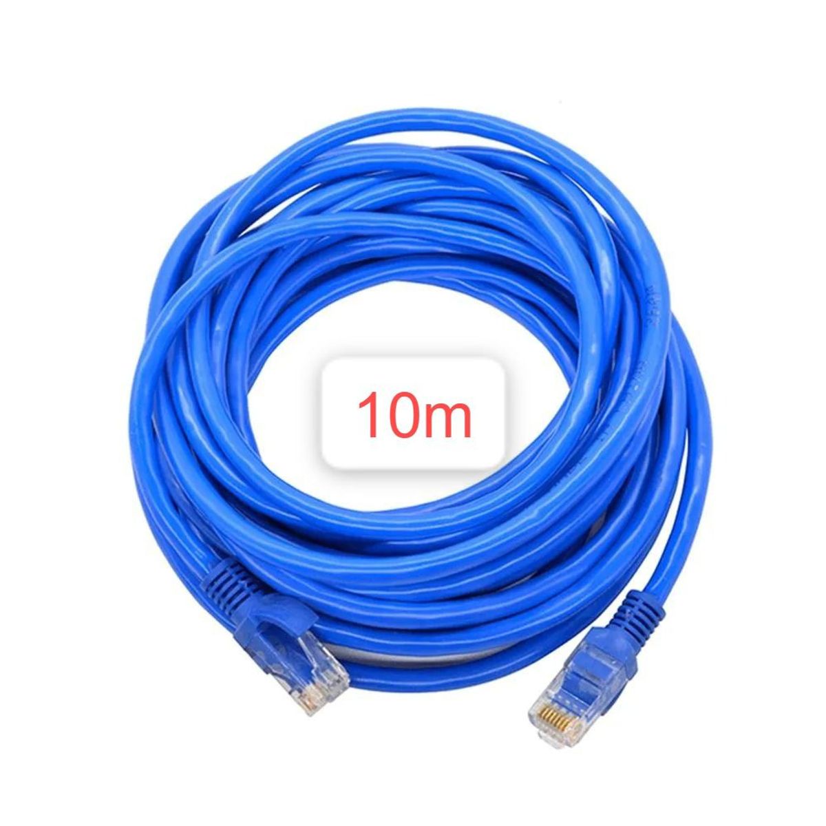 OEM - Cable Internet Red 10m Adaptador Rj45 CAT6 Ethernet UTP LAN Testeado