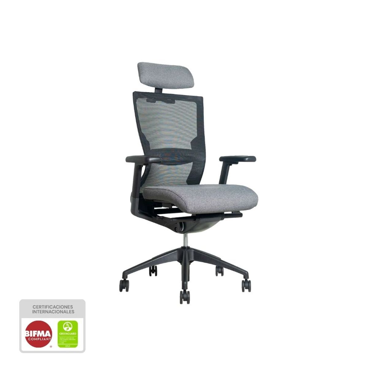 NIHM - Silla De Oficina Ergonómica Giratoria Nihmo 6 New Gerencial Negro