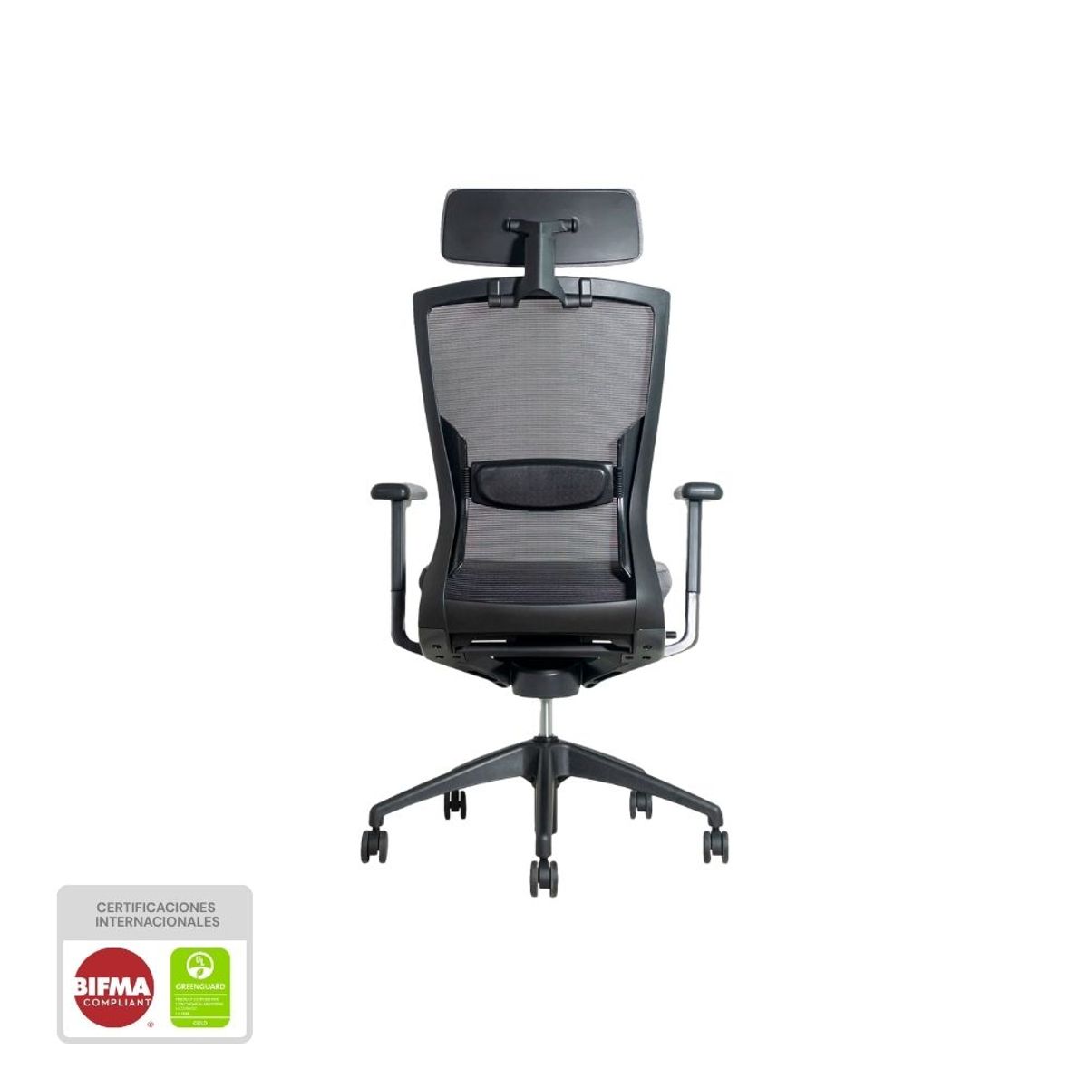 NIHM - Silla De Oficina Ergonómica Giratoria Nihmo 6 New Gerencial Negro