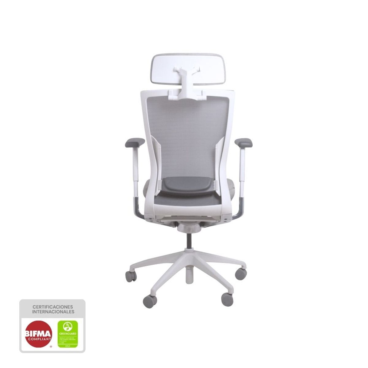 NIHM - Silla De Oficina Ergonómica Giratoria Nihmo 6 New Gerencial Blanco