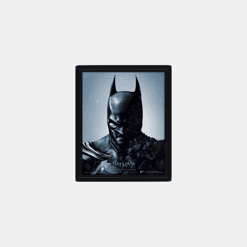 GENERICO - CUADRO 3D - BATMAN - ARKHAM ORIGINS BATMAN AND JOKER