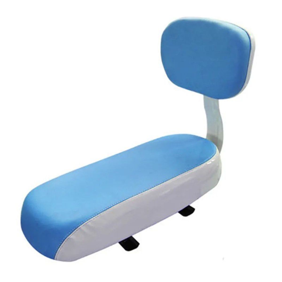 GENERICO - ASIENTO CON RESPALDAR PARA BICICLETA  ASIENTO SILLIN CELESTE