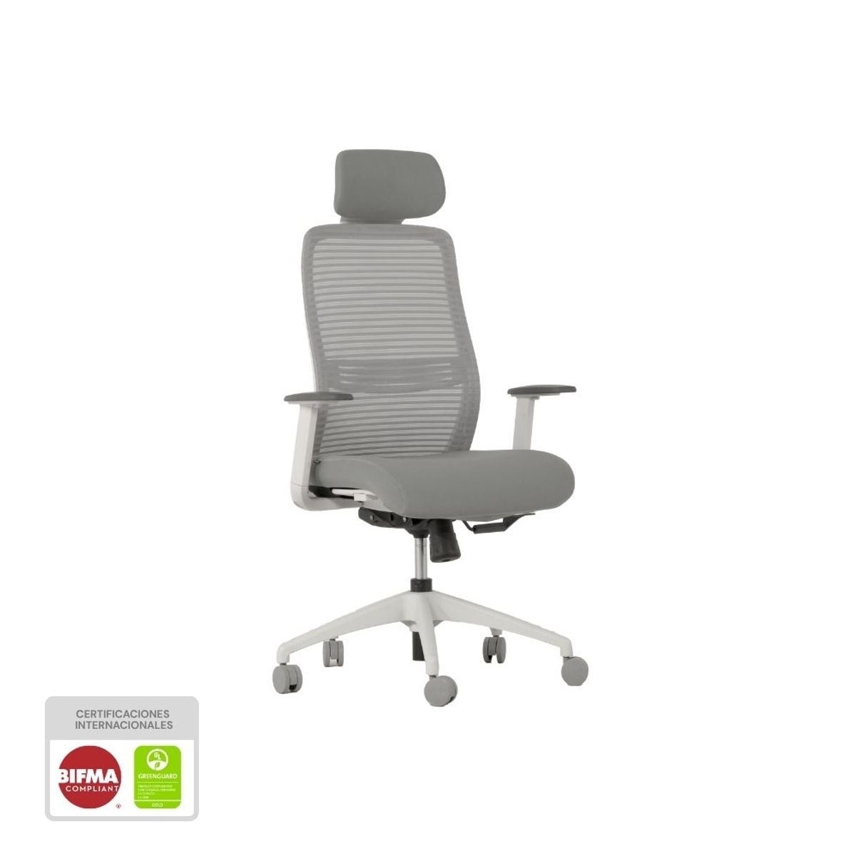 NIHM - Silla De Oficina Ergonómica Giratoria Nihmo 3 New Gerencial Blanco