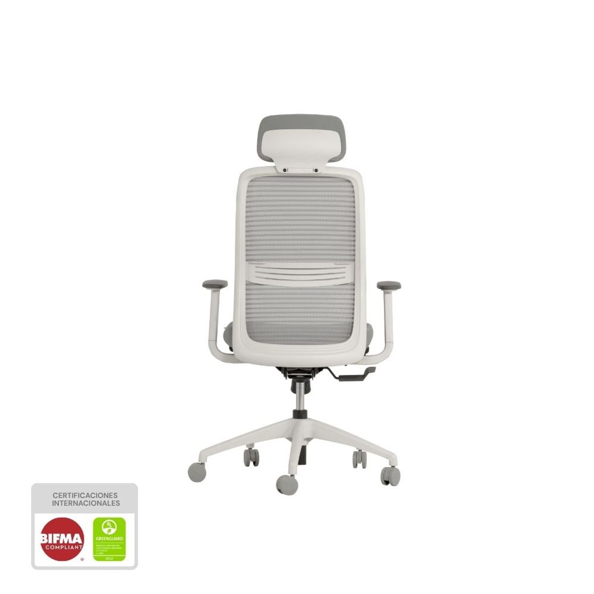 NIHM - Silla De Oficina Ergonómica Giratoria Nihmo 3 New Gerencial Blanco