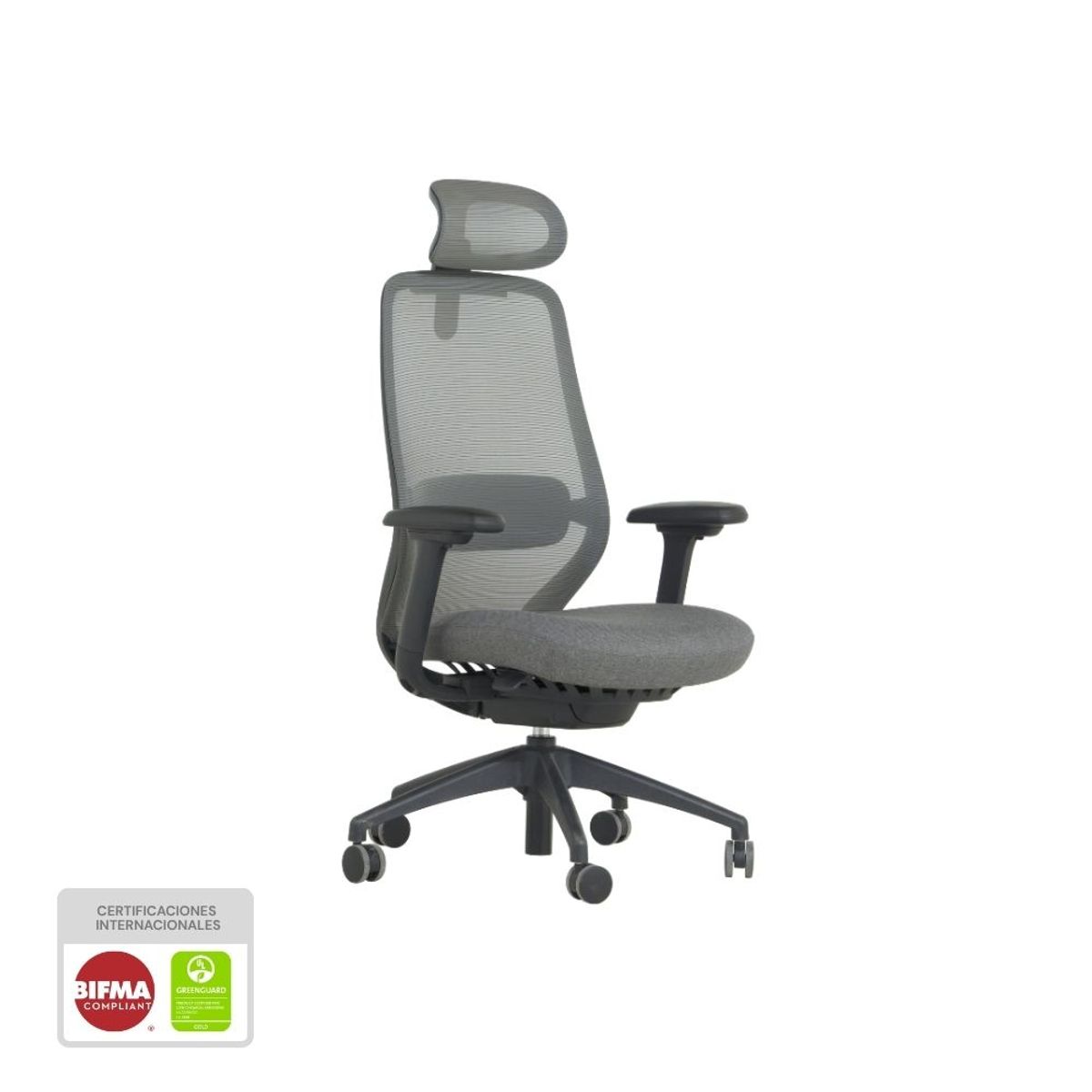 NIHM - Silla De Oficina Ergonómica Giratoria Nihmo 4 New Gerencial Negro
