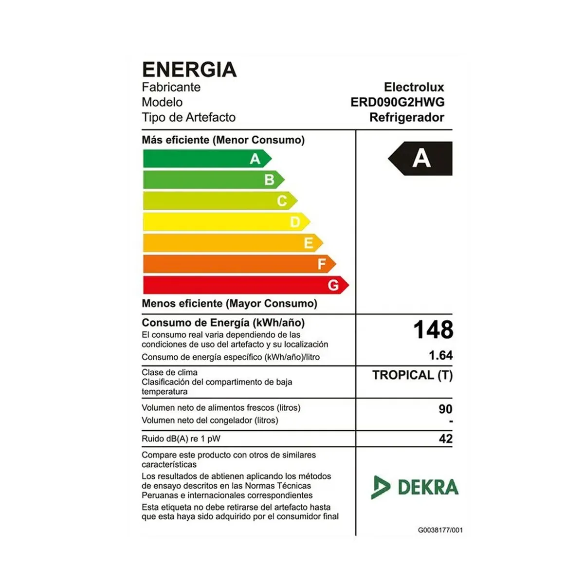 ELECTROLUX - Frigobar Electrolux 90L Premium Gris ERD090G2HWG