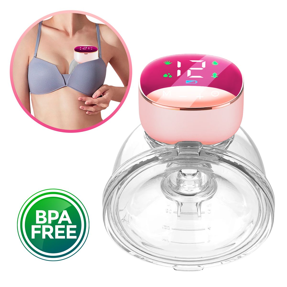 BUYPAL - Extractor Leche Materna Inalambrico Portatil Electrico