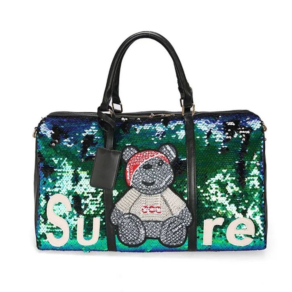 GENERICO - Makeway - Bolso de lona personalizada de mayor capacidad - Verde