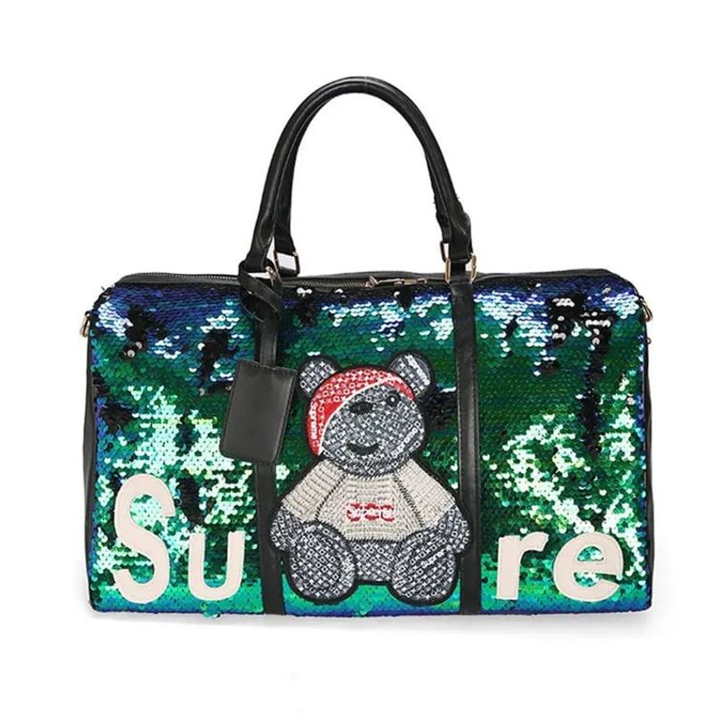 GENERICO - Makeway - Bolso de lona personalizada de mayor capacidad - Verde