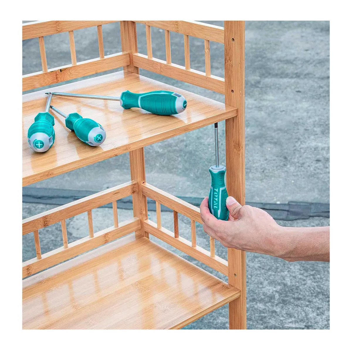 TOTAL TOOLS - SET JUEGO DESTORNILLADORES 4PZTOTAL CARPINTERO MANUALPRESION