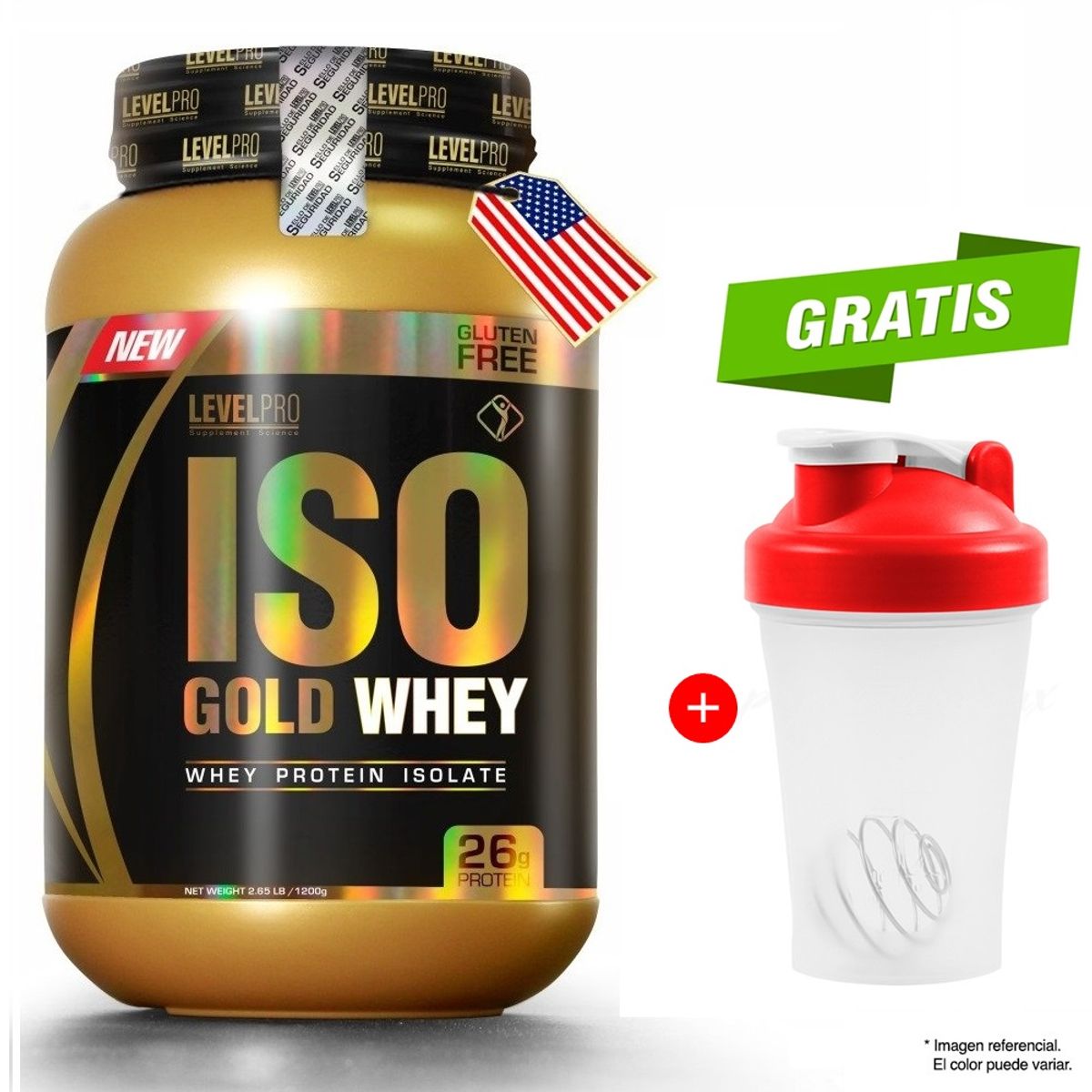 UNIVERSE NUTRITION - PROTEÍNA ISOLATADA ISO GOLD WHEY 1.1 KG CHOCOLATE
