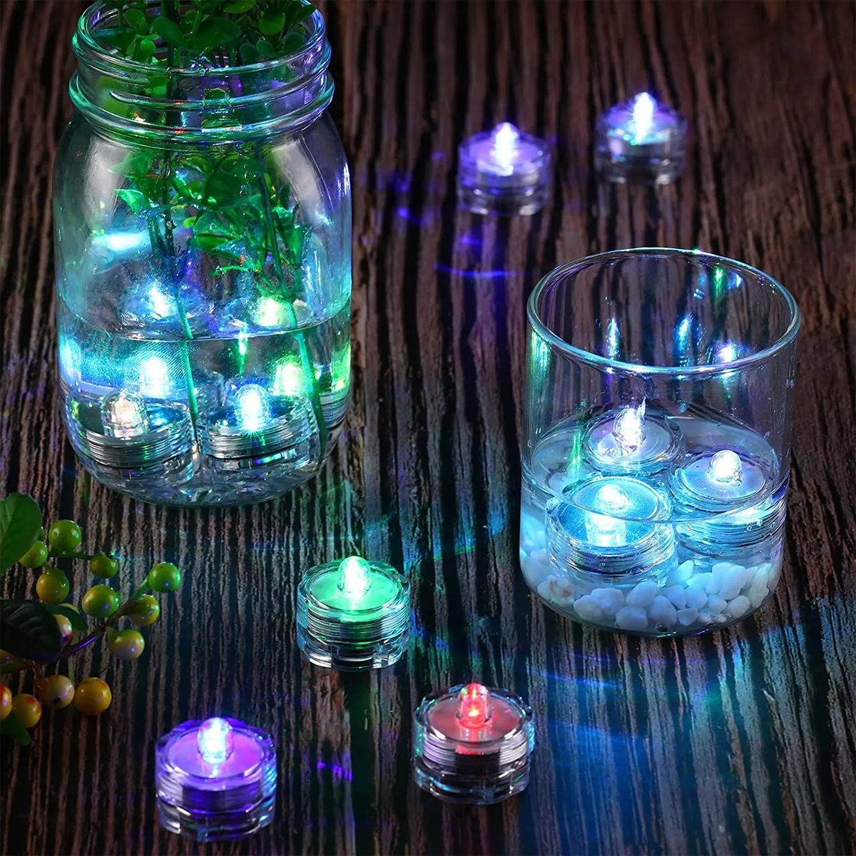 GENERICO - Vela Led Sumergible para decoración x 12 Unidades