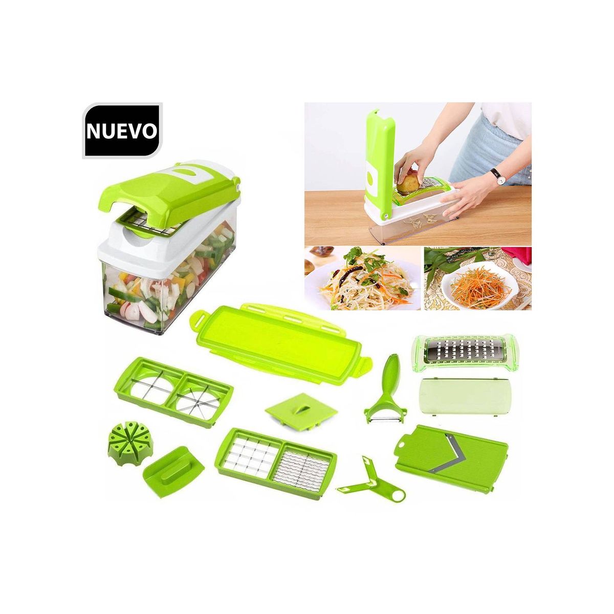 GENERICO - Cortador y Rebanador de Verduras Multifuncional