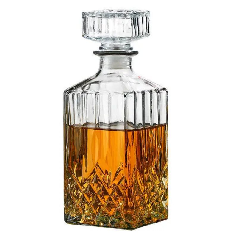 GENERICO - Jgo 7pc Vasos, Licorera, Whiskera, Cadamada, Brandy, Escoces. 970 ml