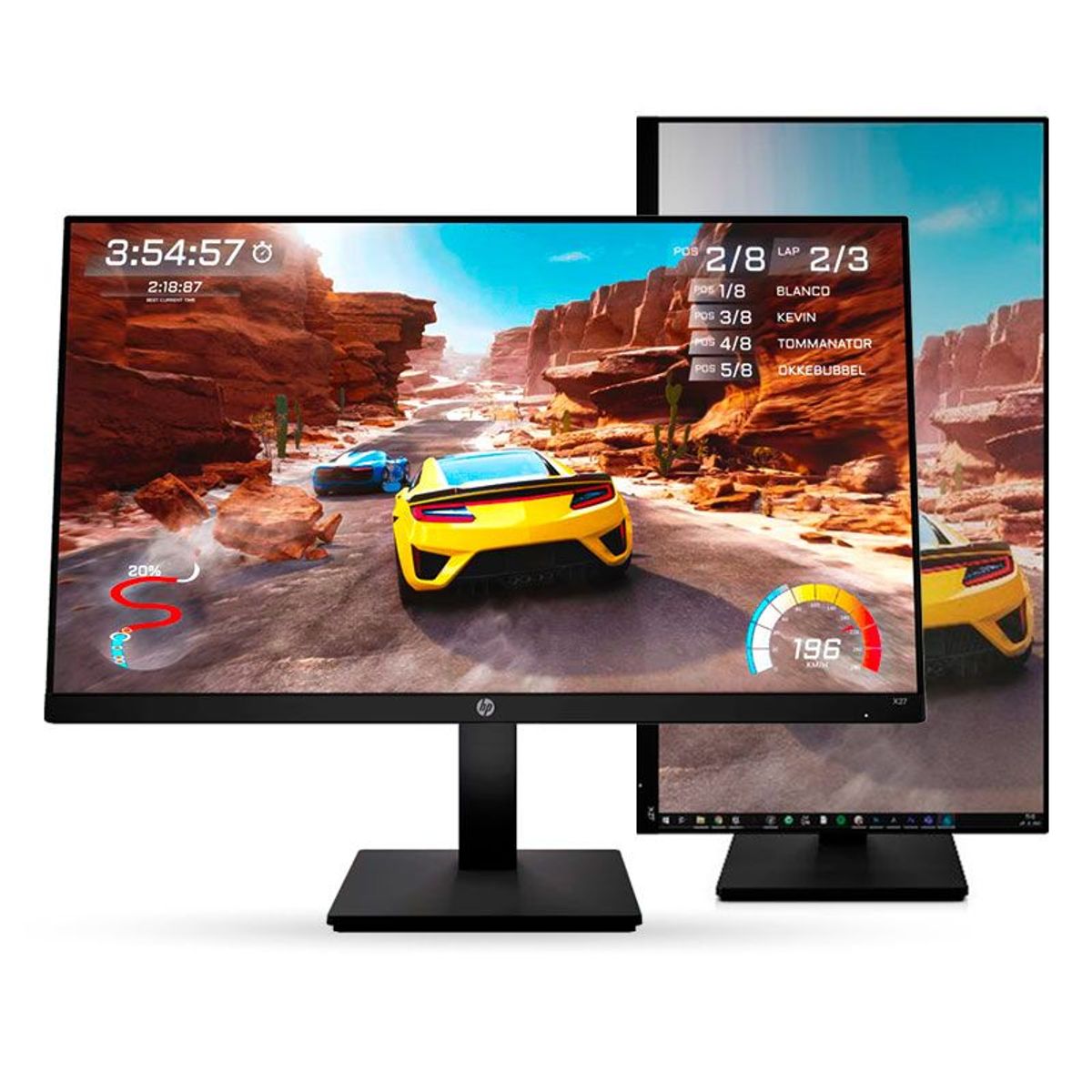 HP - Monitor Gamer HP X27 IPS Full HD 165Hz 1ms Plano 27 FHD PIVOT