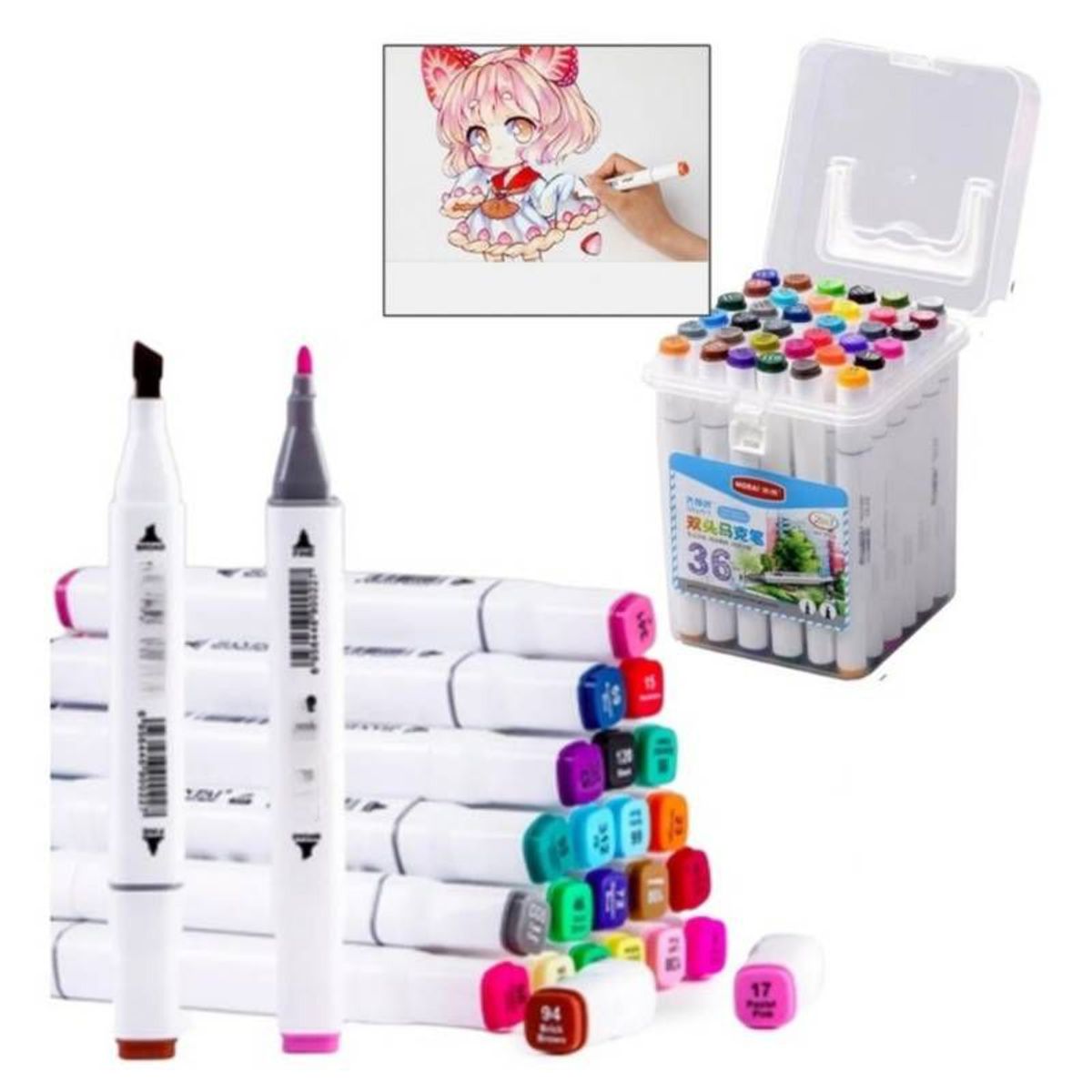 GENERICO - PLUMONES TOUCH 36 PIEZAS