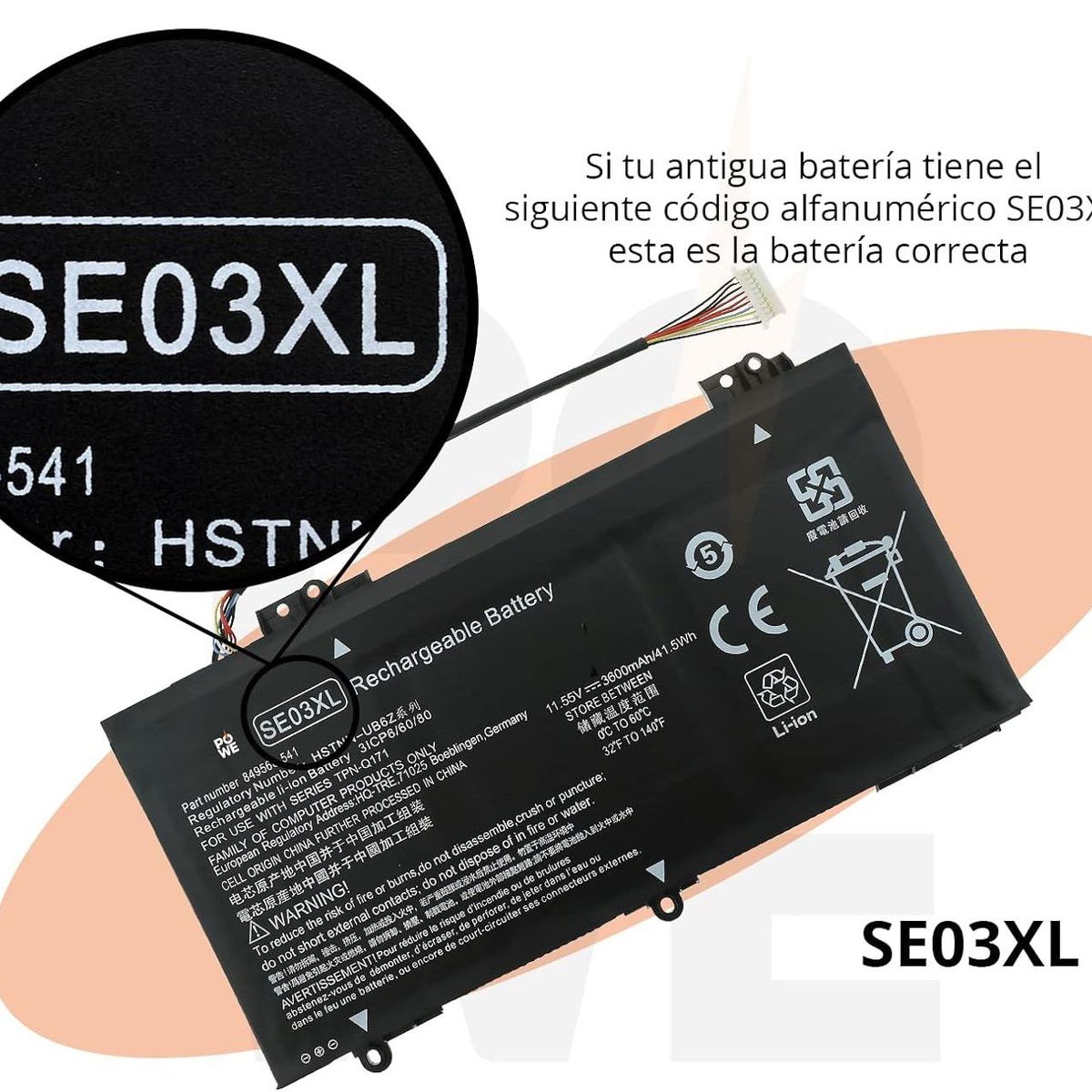 GENERICO - BATERIA PARA LAPTOP  HP PAVILION 14-AV000 14-AL000, 14-AV002LA