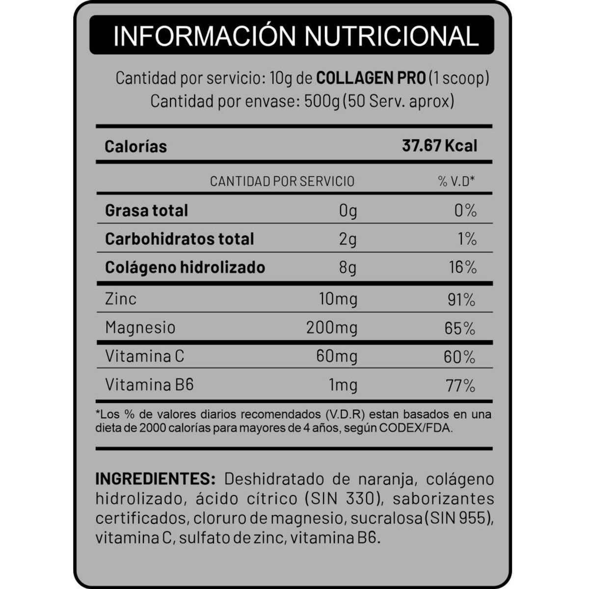 UNIVERSE NUTRITION - Colágeno Universe Nutrition Collagen Pro Mora 500 g