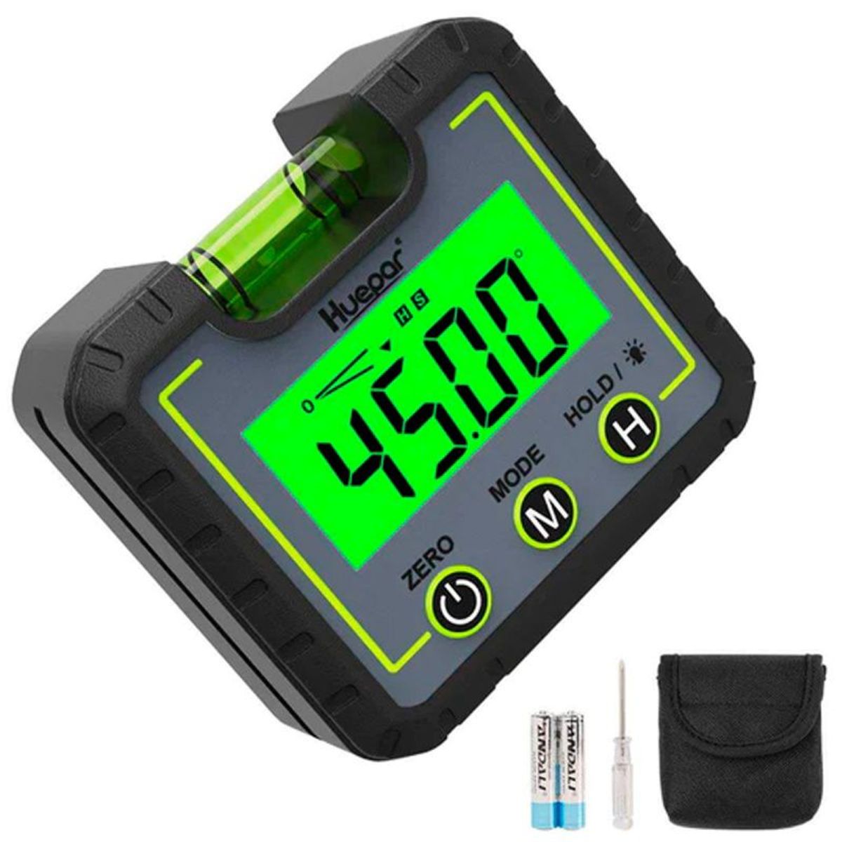 HUEPAR - Inclinometro digital portatil 0 - 360° Huepar AG01.