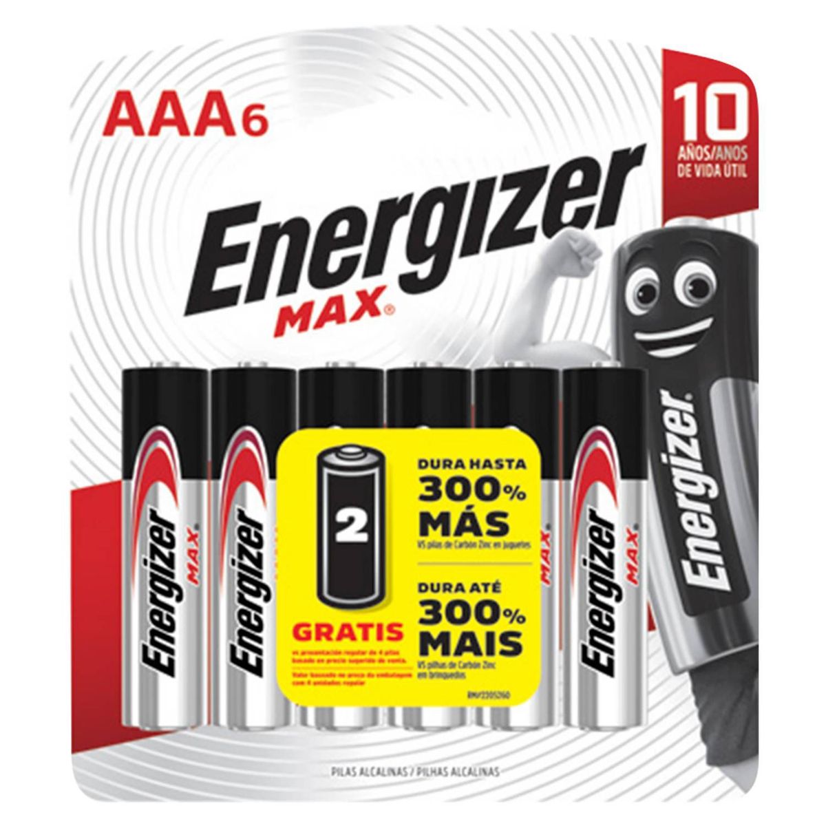 ENERGIZER - Pilas Alcalinas Energizer AAA 06 pilas.