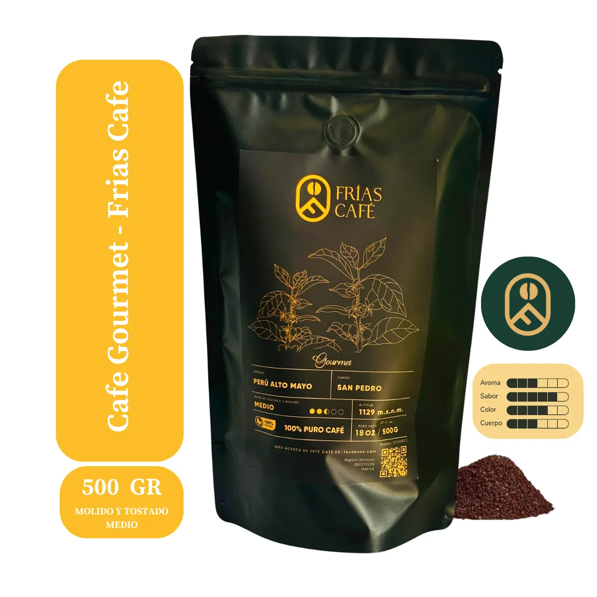 GENERICO - Café De Origen Gourmet Tostado y Molido Frias Cafe 500 gr