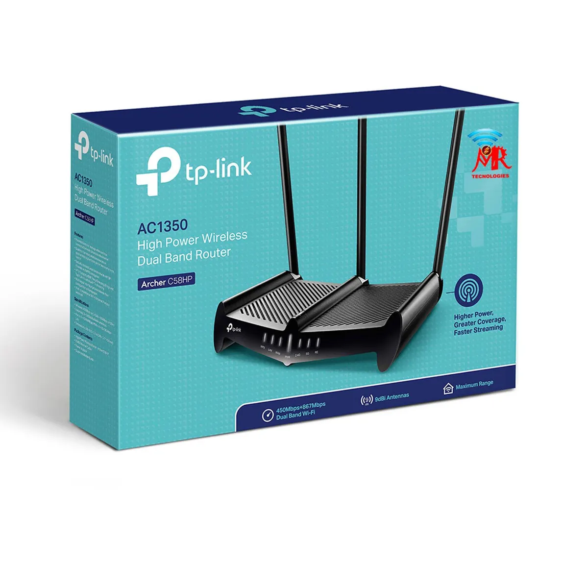 TP LINK - ROUTER Archer C58HP  AC1350 High Power Wireless Dual Band
