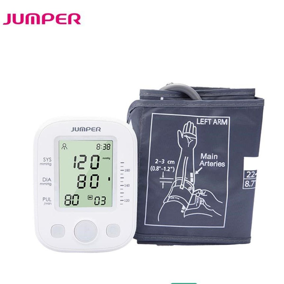 GENERICO - TENSIOMETRO DIGITAL DE BRAZO JUMPER JPD-HA200