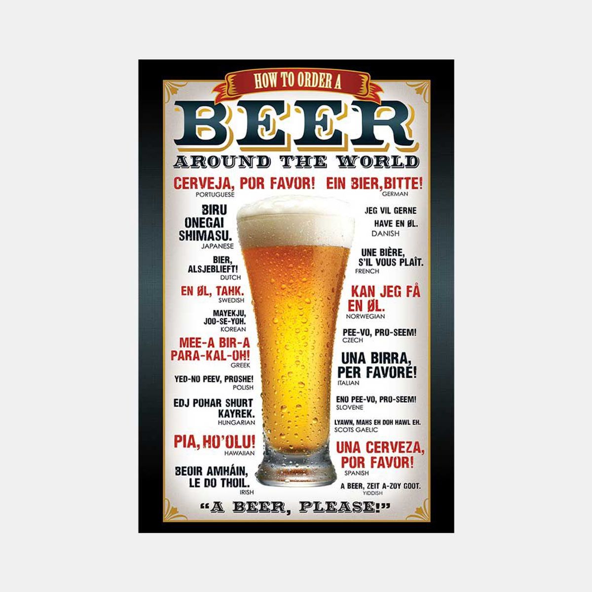 GENERICO - POSTER - BEER HOW TO ORDER