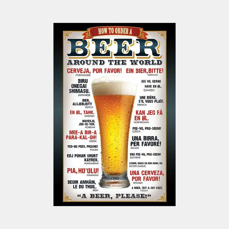 GENERICO - POSTER - BEER HOW TO ORDER