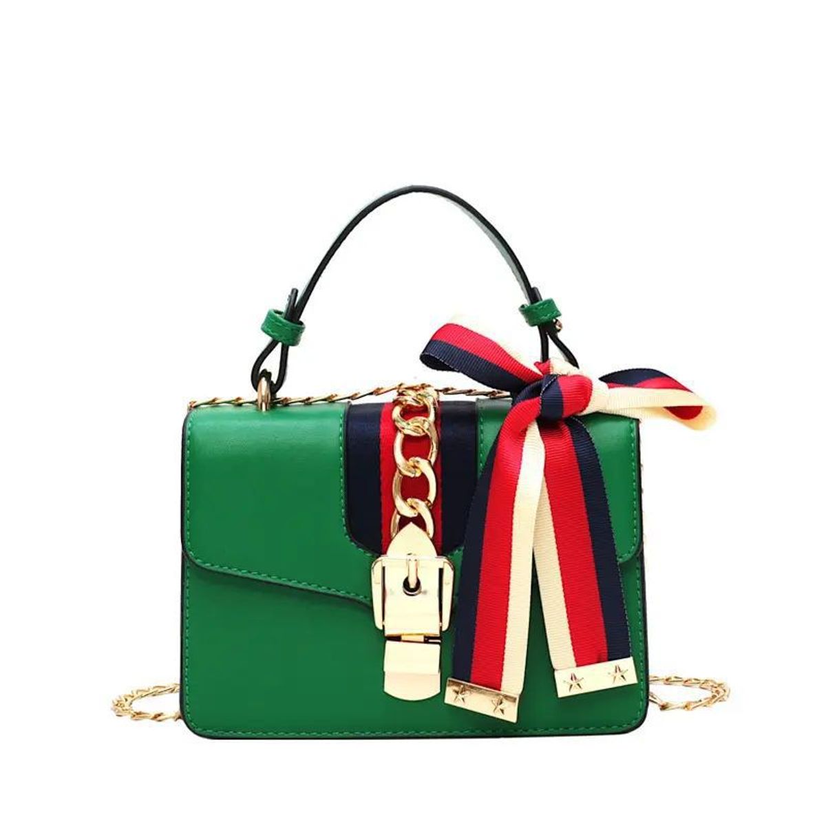 MAKEWAY - Makeway - Cartera de mano para mujer de lujo con bufanda - Verde
