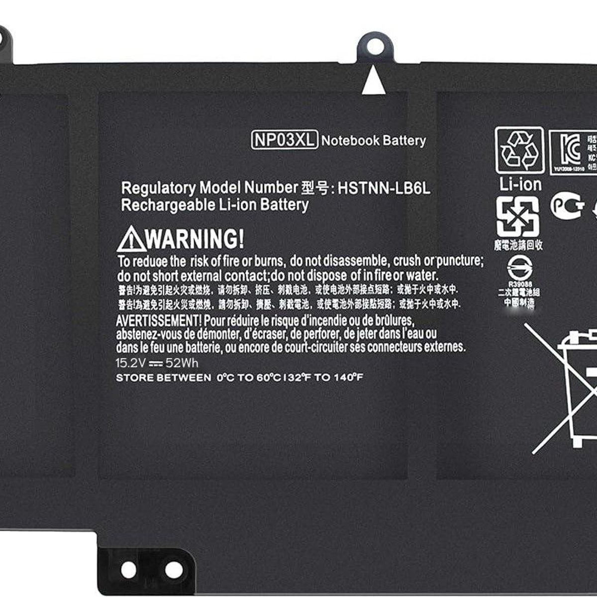 GENERICO - BATERIA PARA LAPTOP  HP 15-U010DX, 15-U337CL, 15-U050CA