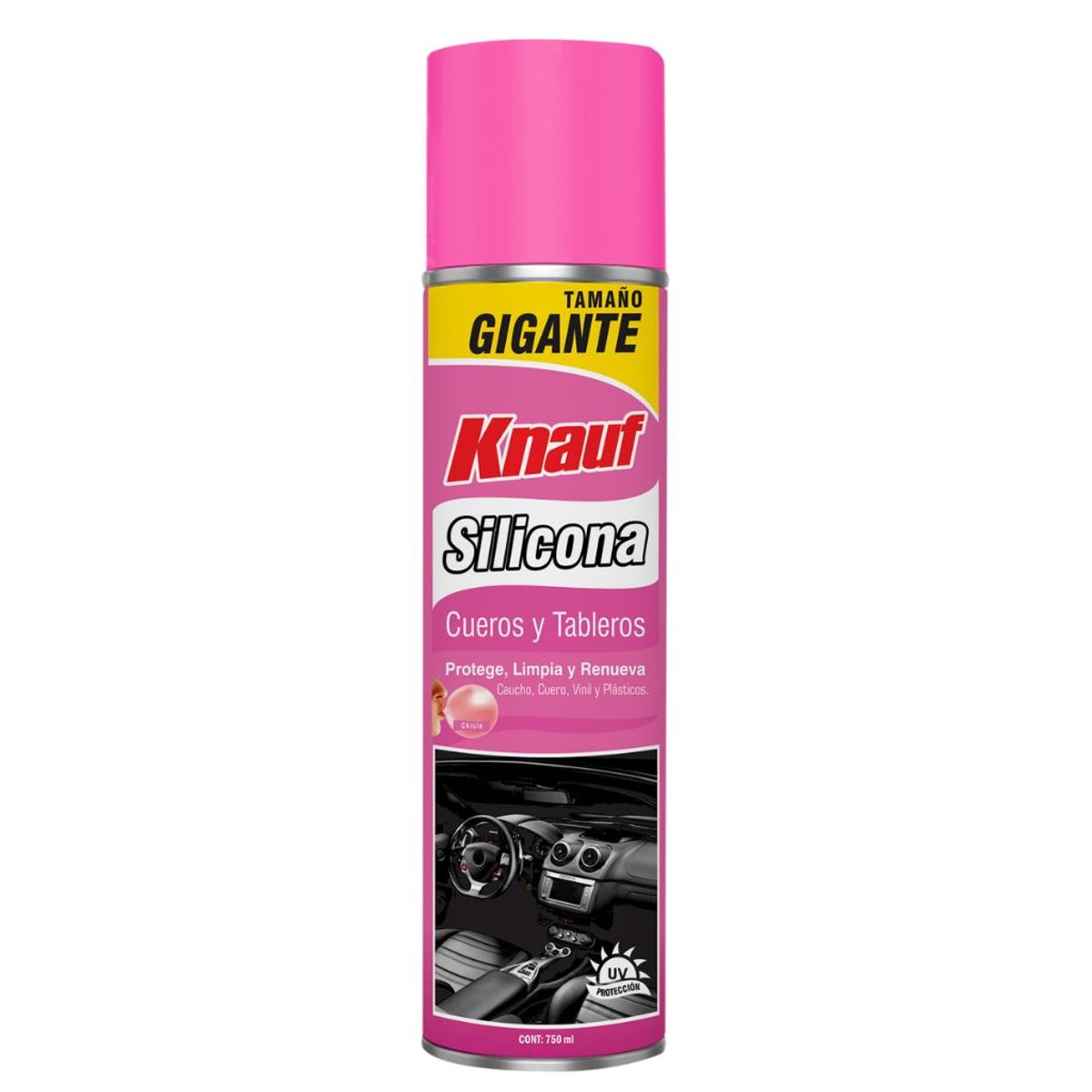 KNAUF - Silicona para Cueros y Tableros Knauf  x 750ml Aroma Chicle.